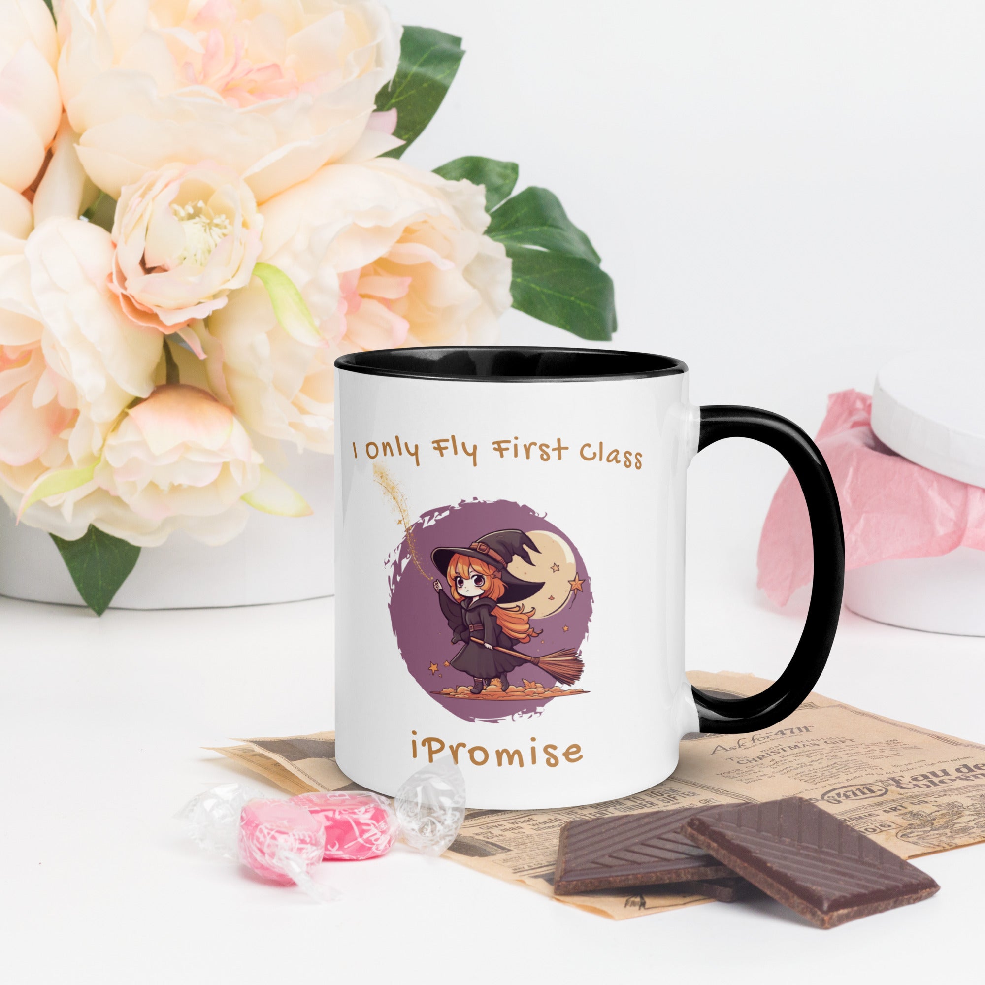 iPromise: I Only Fly First Class | Becks Mug with Color Inside