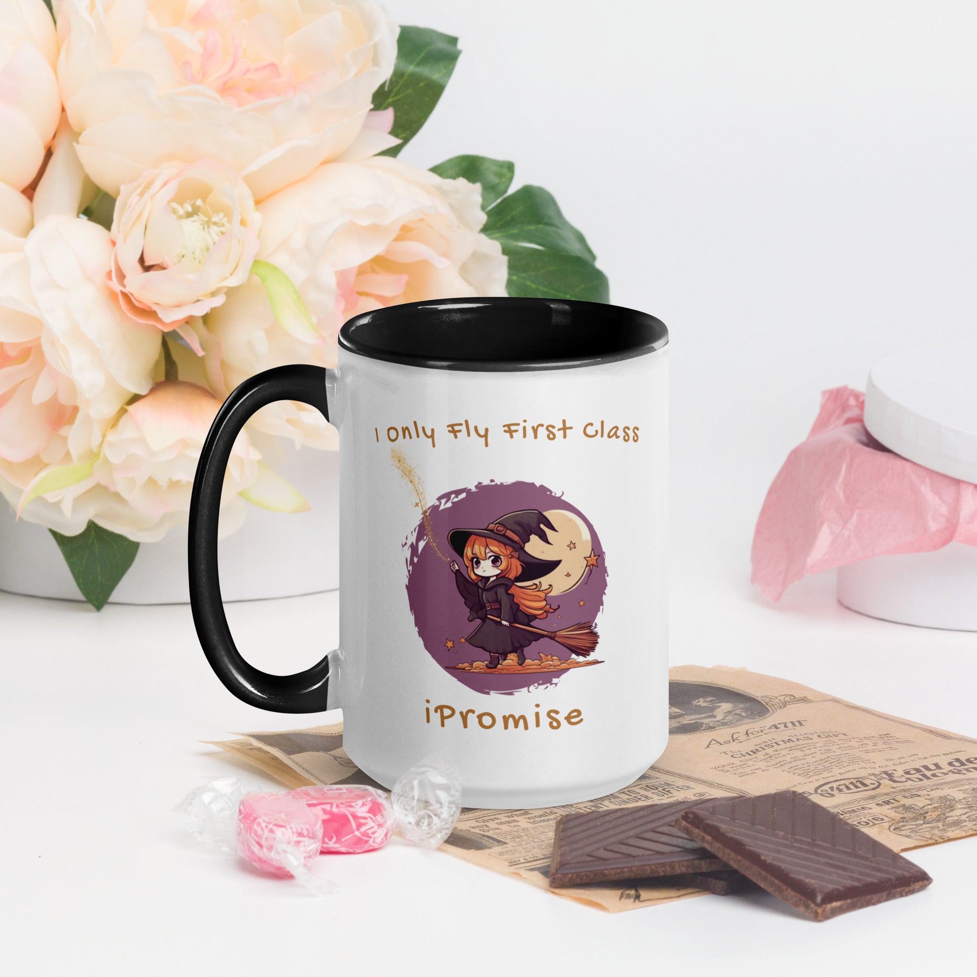 iPromise: I Only Fly First Class | Becks Mug with Color Inside