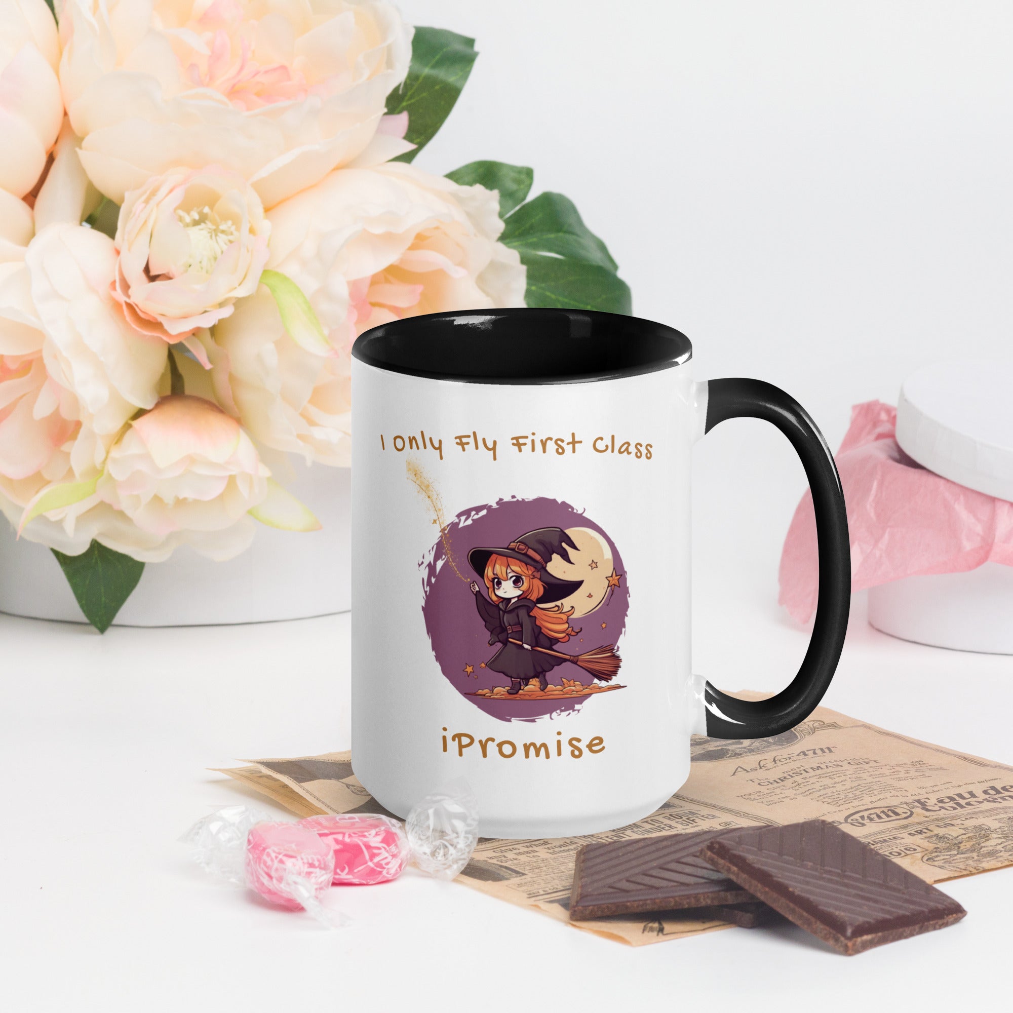 iPromise: I Only Fly First Class | Becks Mug with Color Inside