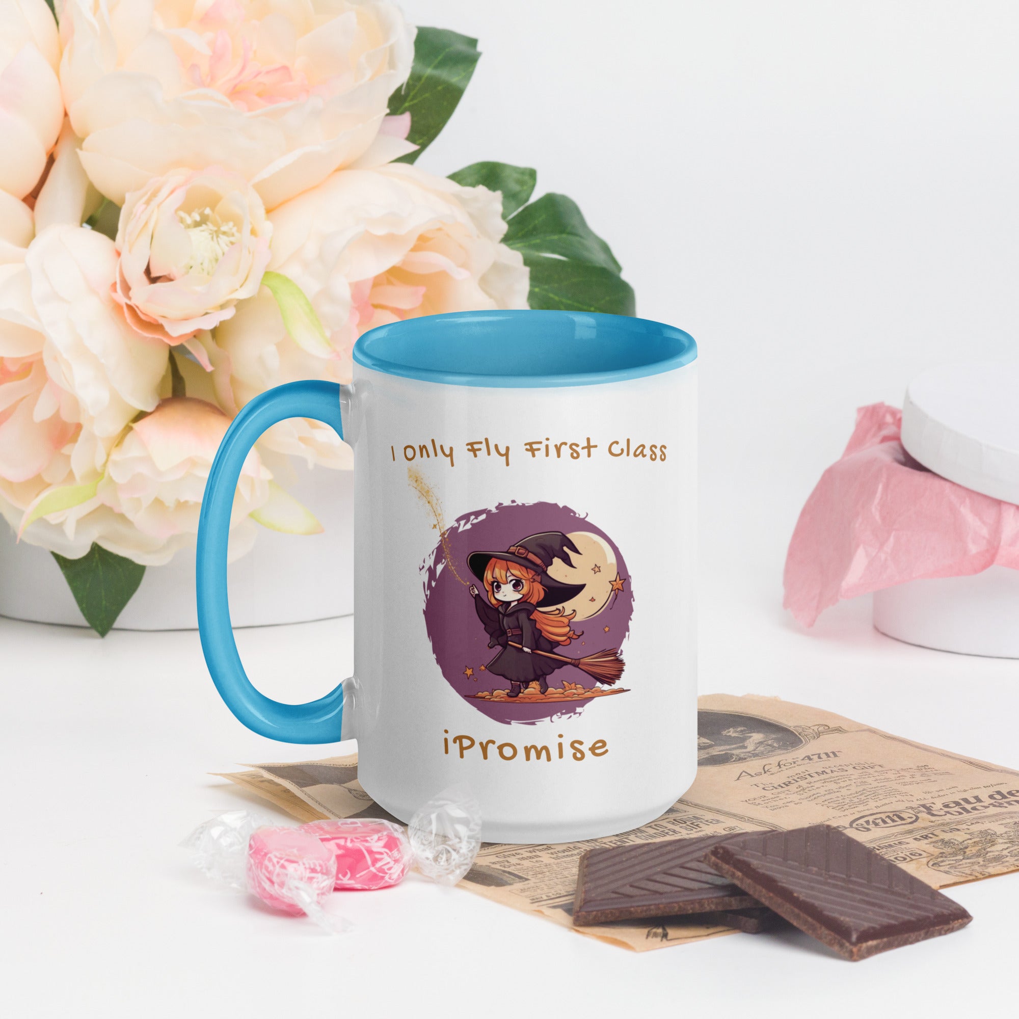 iPromise: I Only Fly First Class | Becks Mug with Color Inside