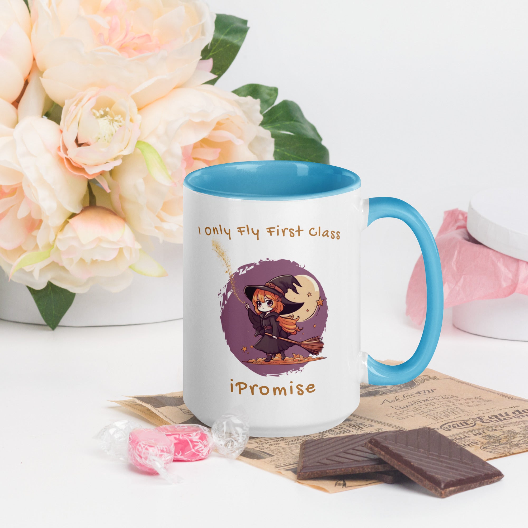 iPromise: I Only Fly First Class | Becks Mug with Color Inside