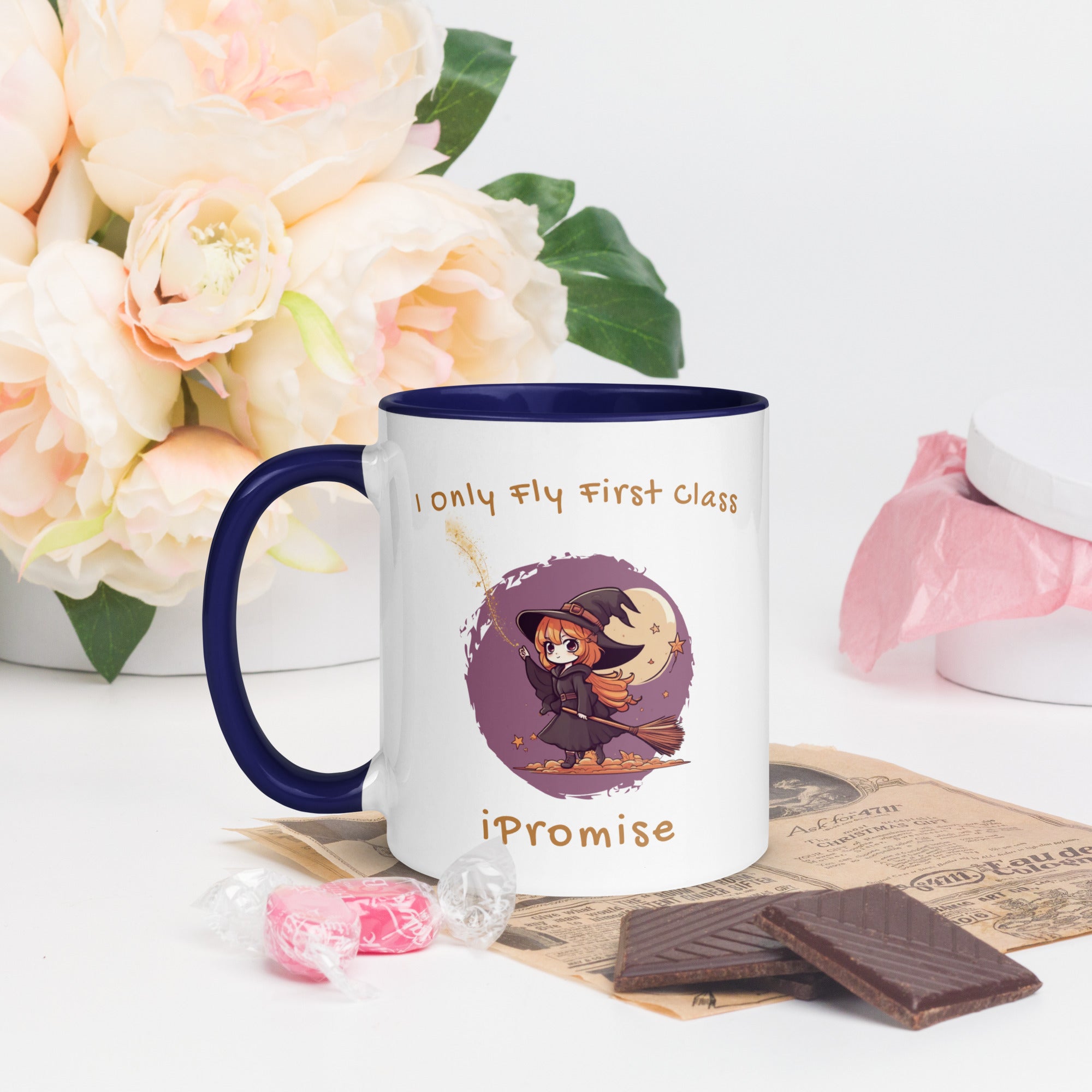 iPromise: I Only Fly First Class | Becks Mug with Color Inside