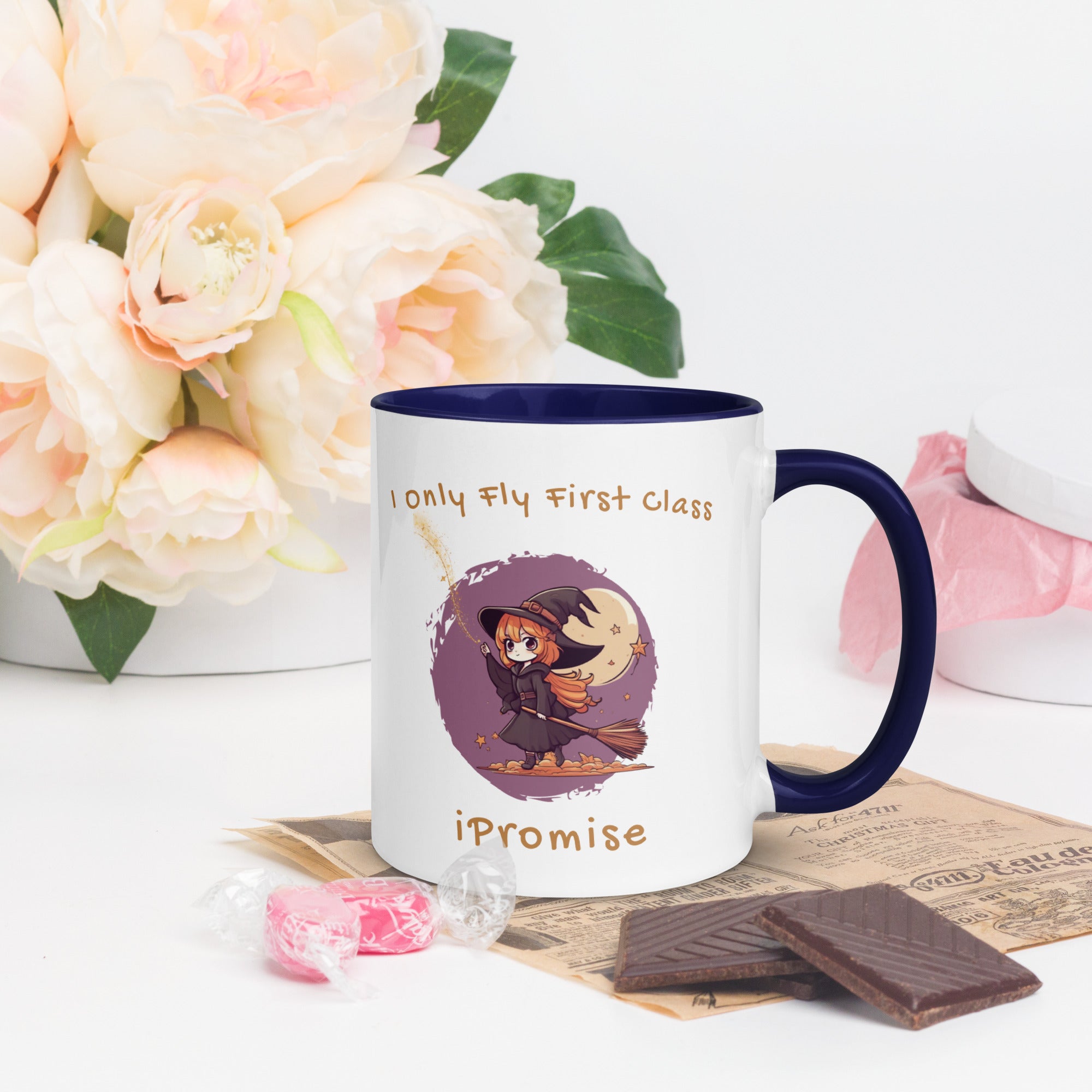 iPromise: I Only Fly First Class | Becks Mug with Color Inside