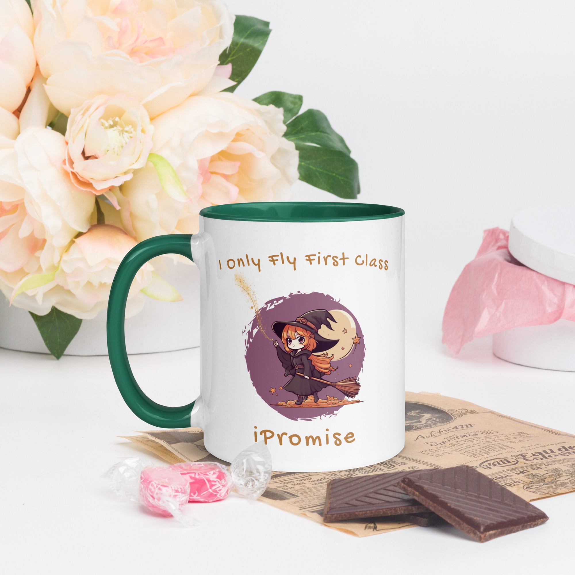 iPromise: I Only Fly First Class | Becks Mug with Color Inside