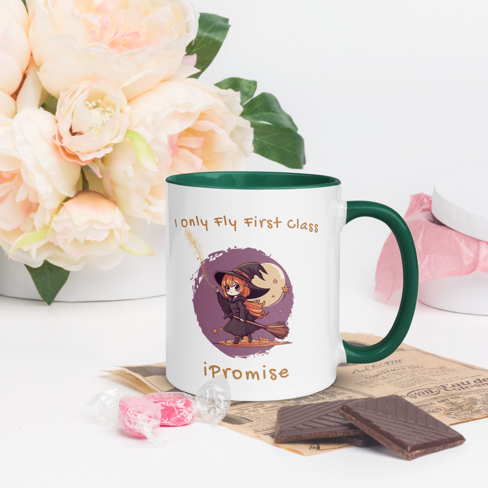 iPromise: I Only Fly First Class | Becks Mug with Color Inside