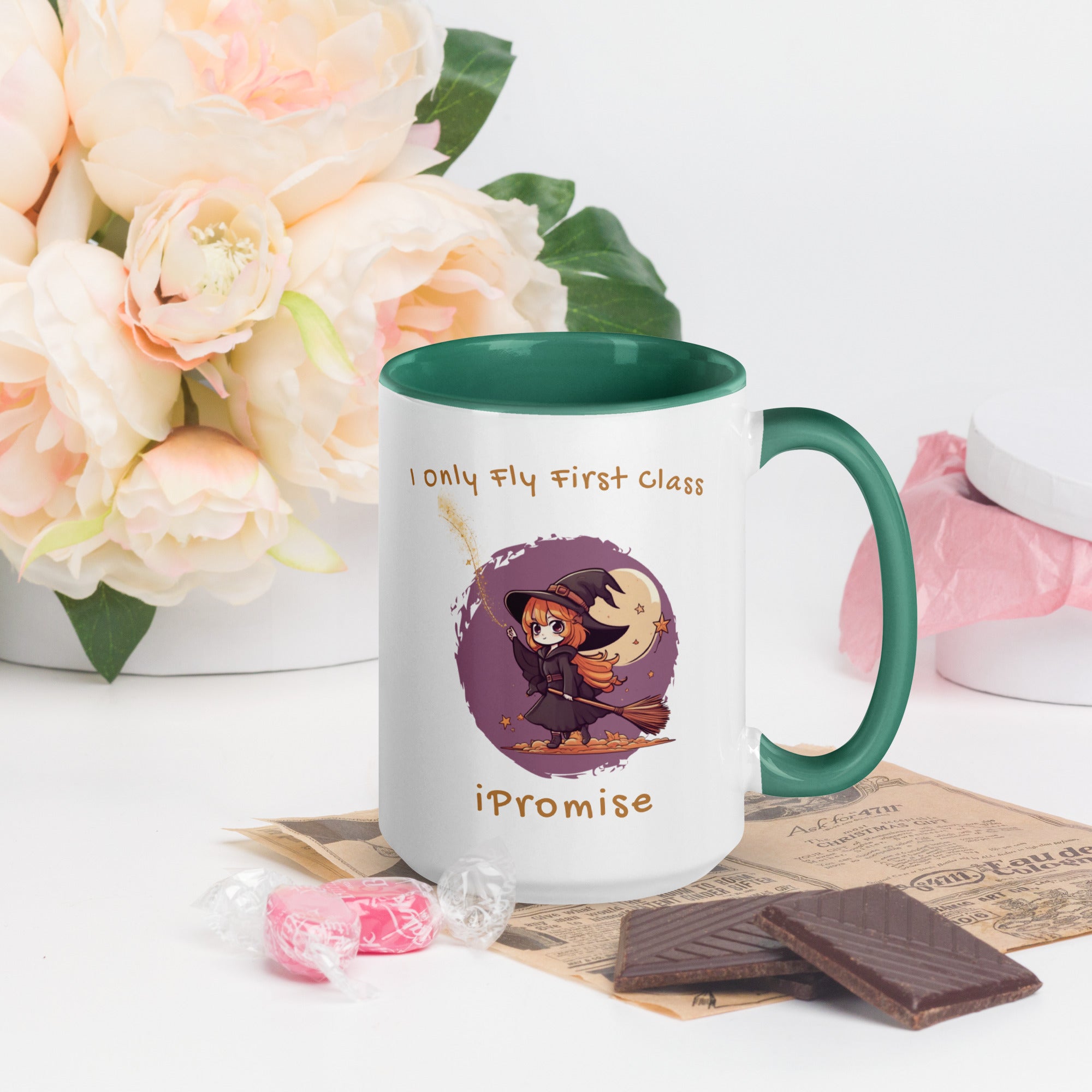 iPromise: I Only Fly First Class | Becks Mug with Color Inside