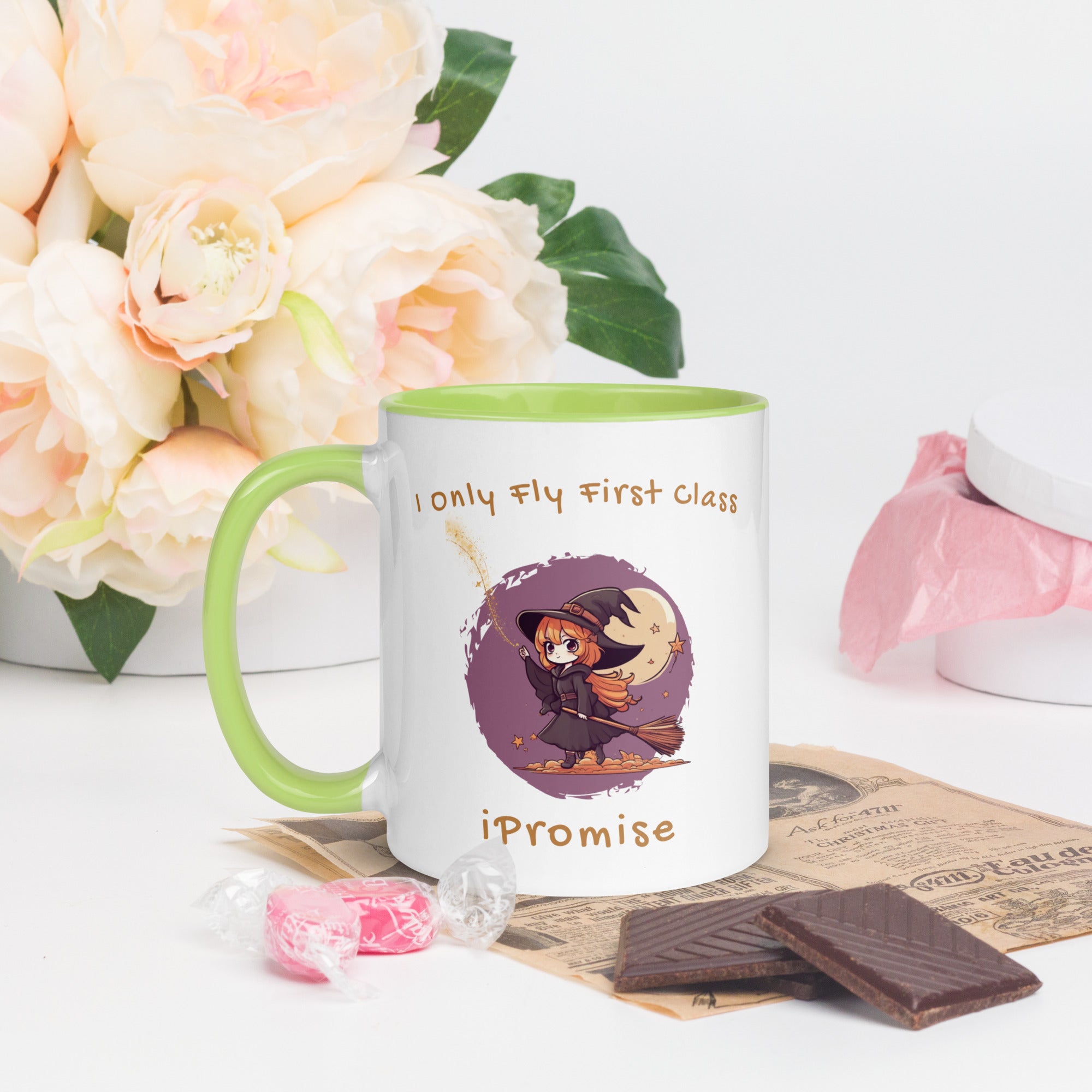 iPromise: I Only Fly First Class | Becks Mug with Color Inside