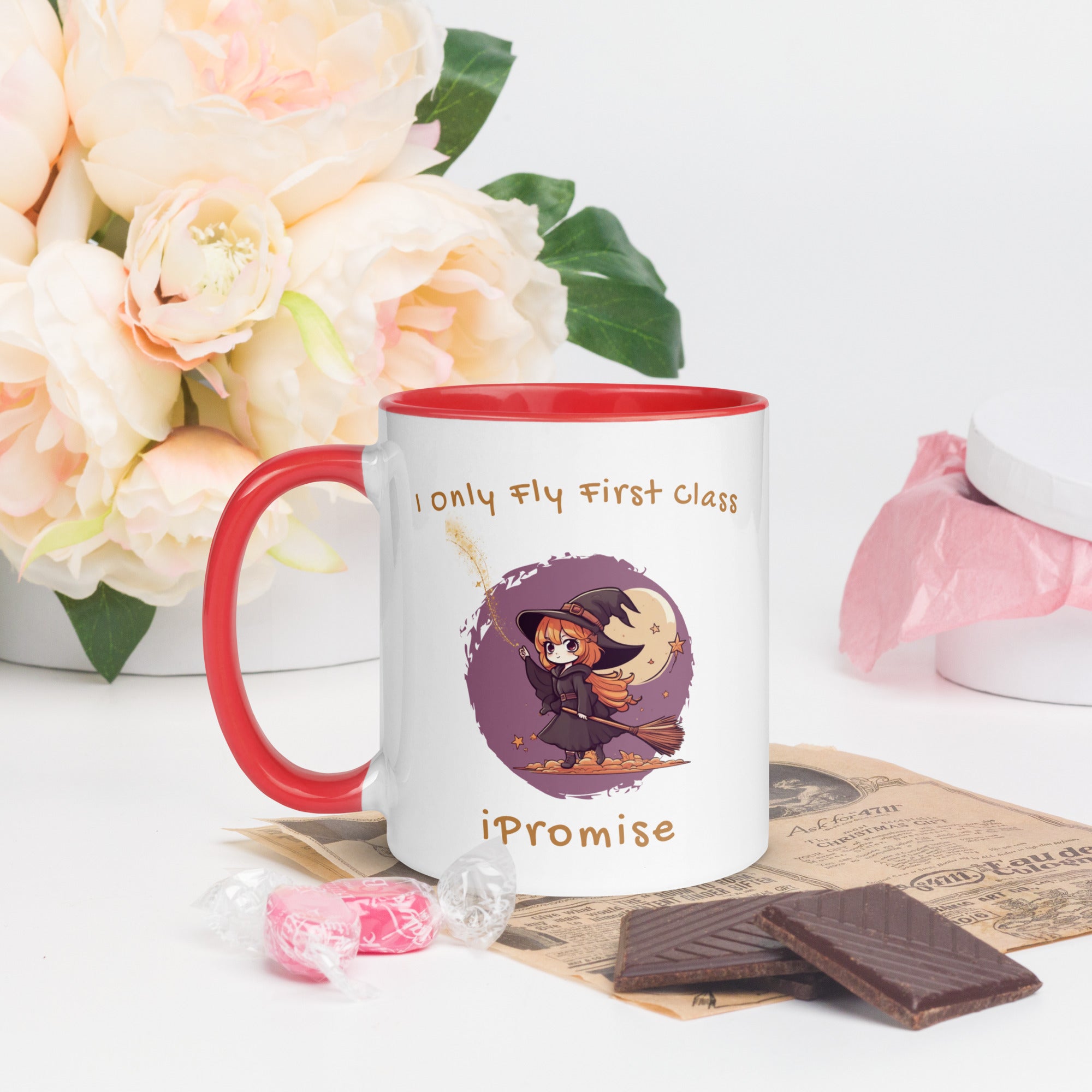 iPromise: I Only Fly First Class | Becks Mug with Color Inside