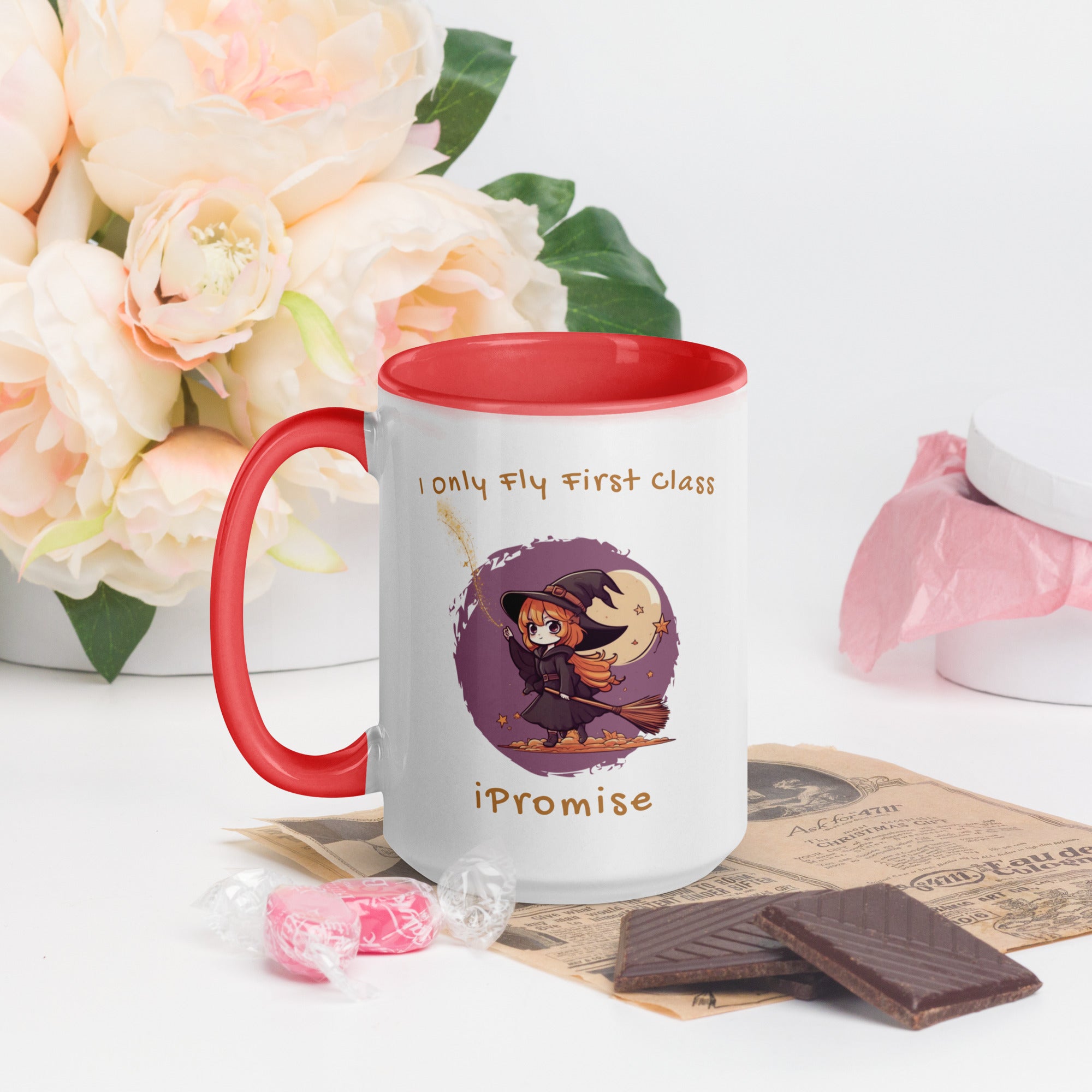 iPromise: I Only Fly First Class | Becks Mug with Color Inside