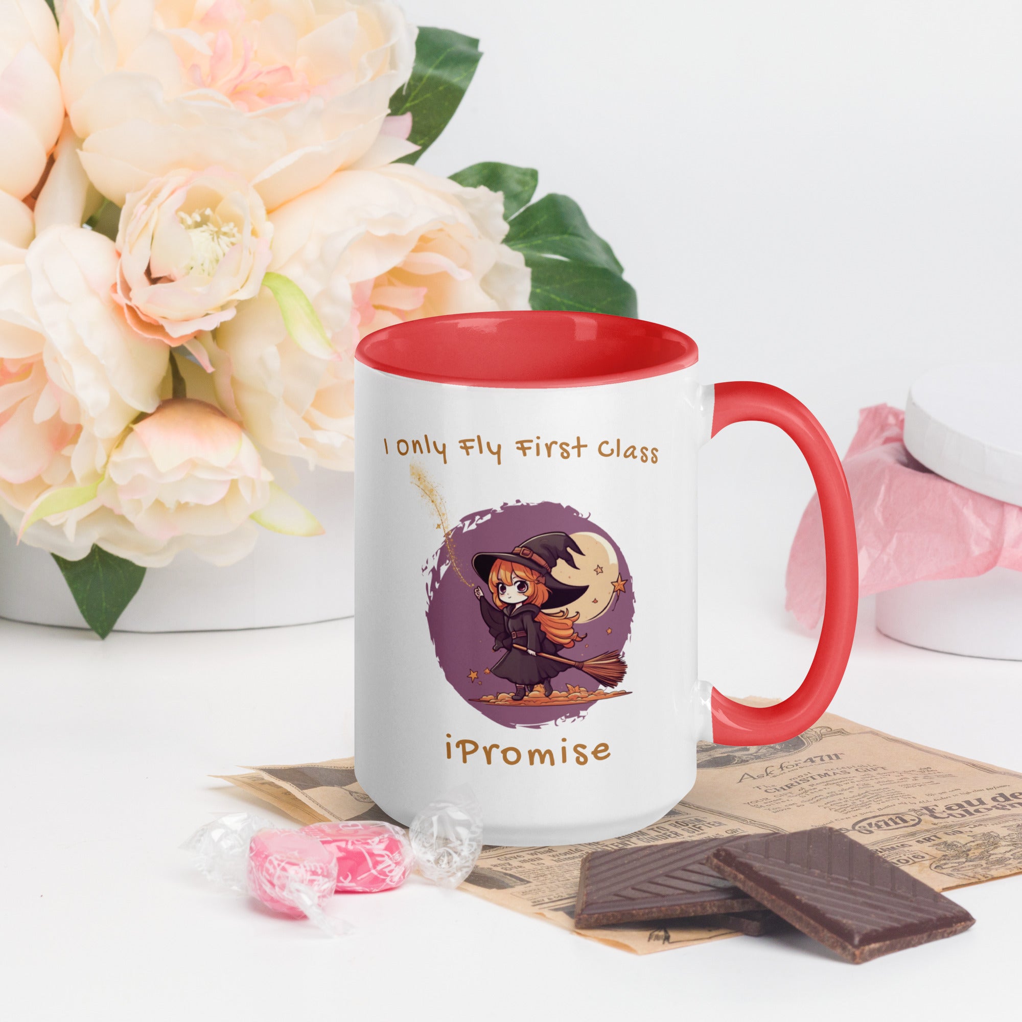 iPromise: I Only Fly First Class | Becks Mug with Color Inside