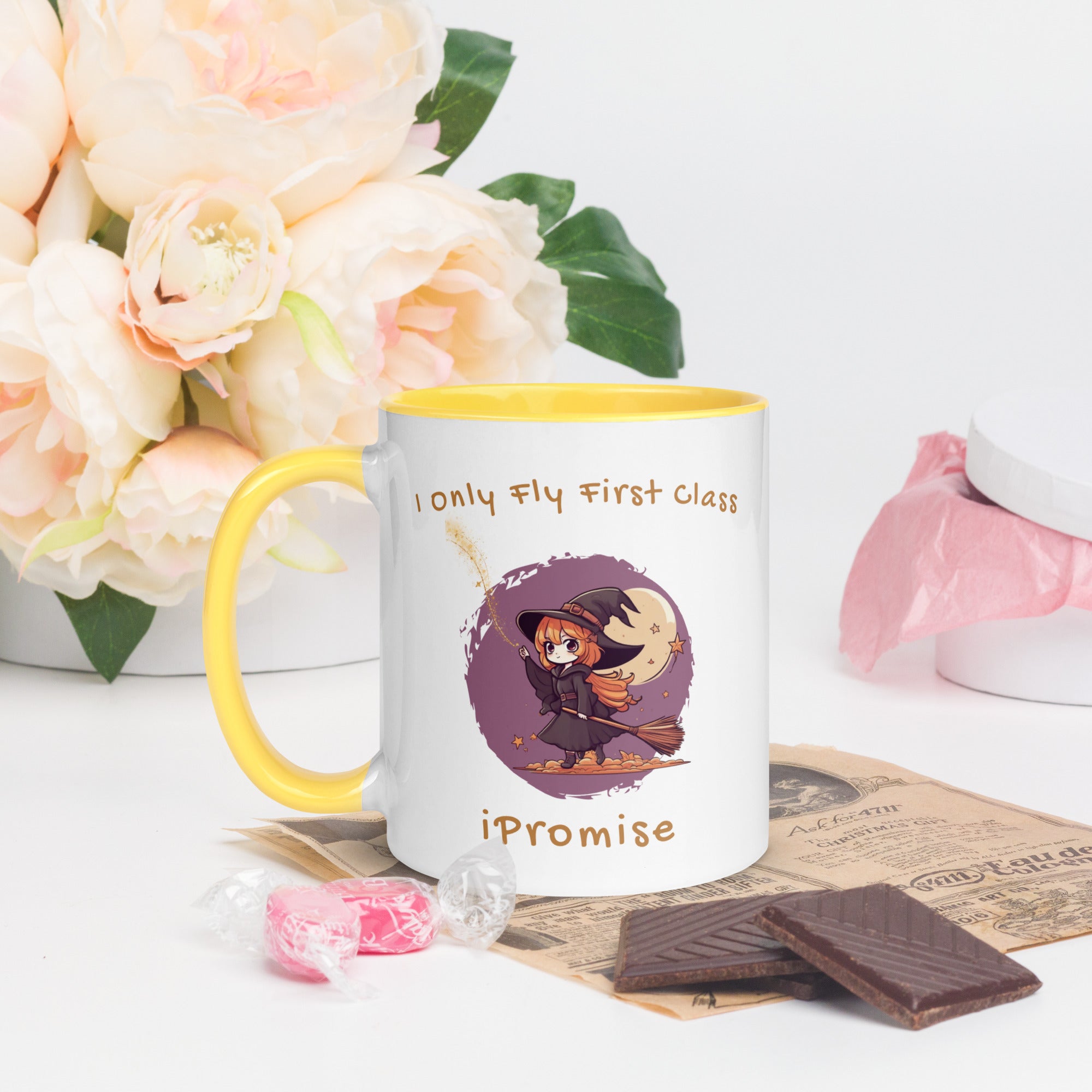 iPromise: I Only Fly First Class | Becks Mug with Color Inside