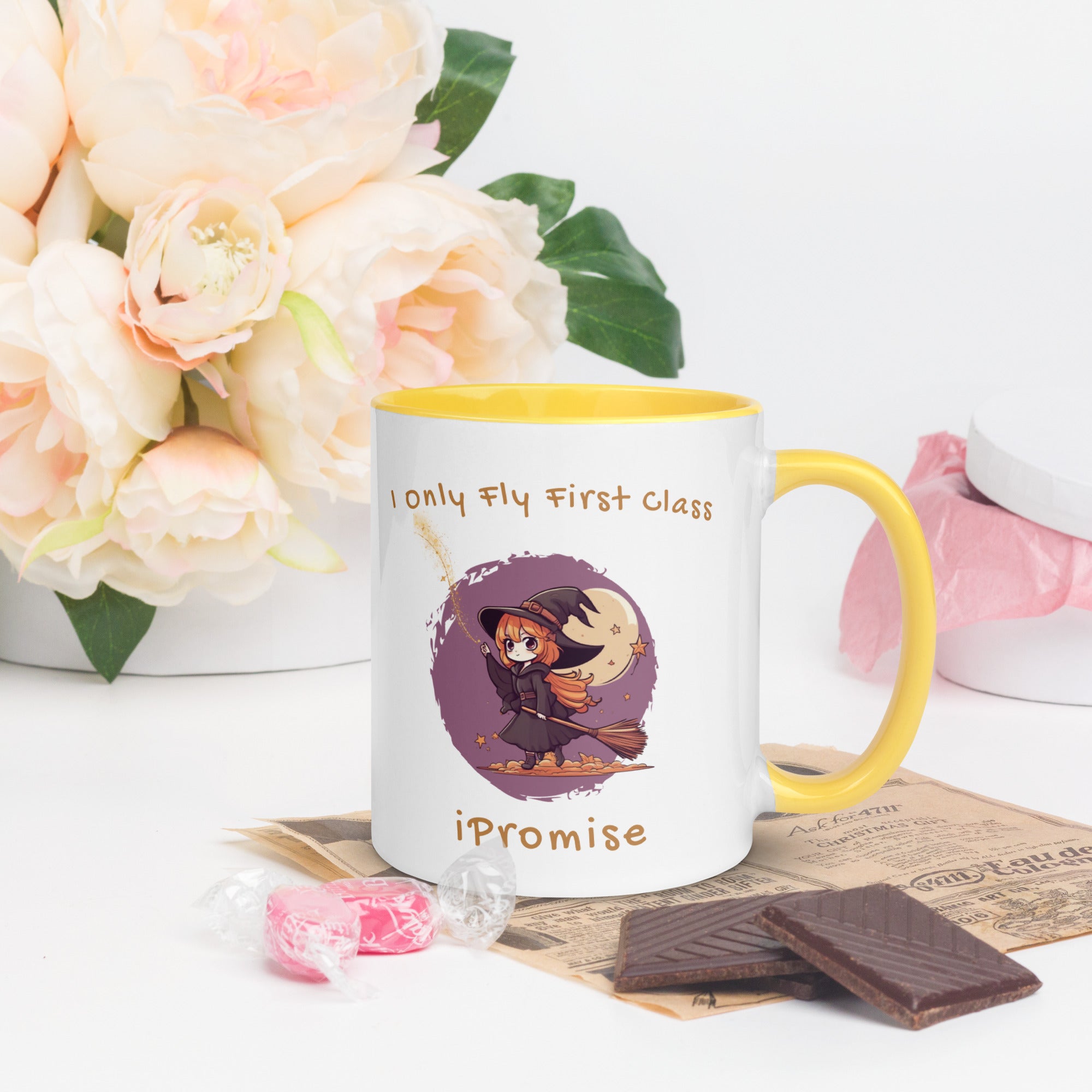 iPromise: I Only Fly First Class | Becks Mug with Color Inside