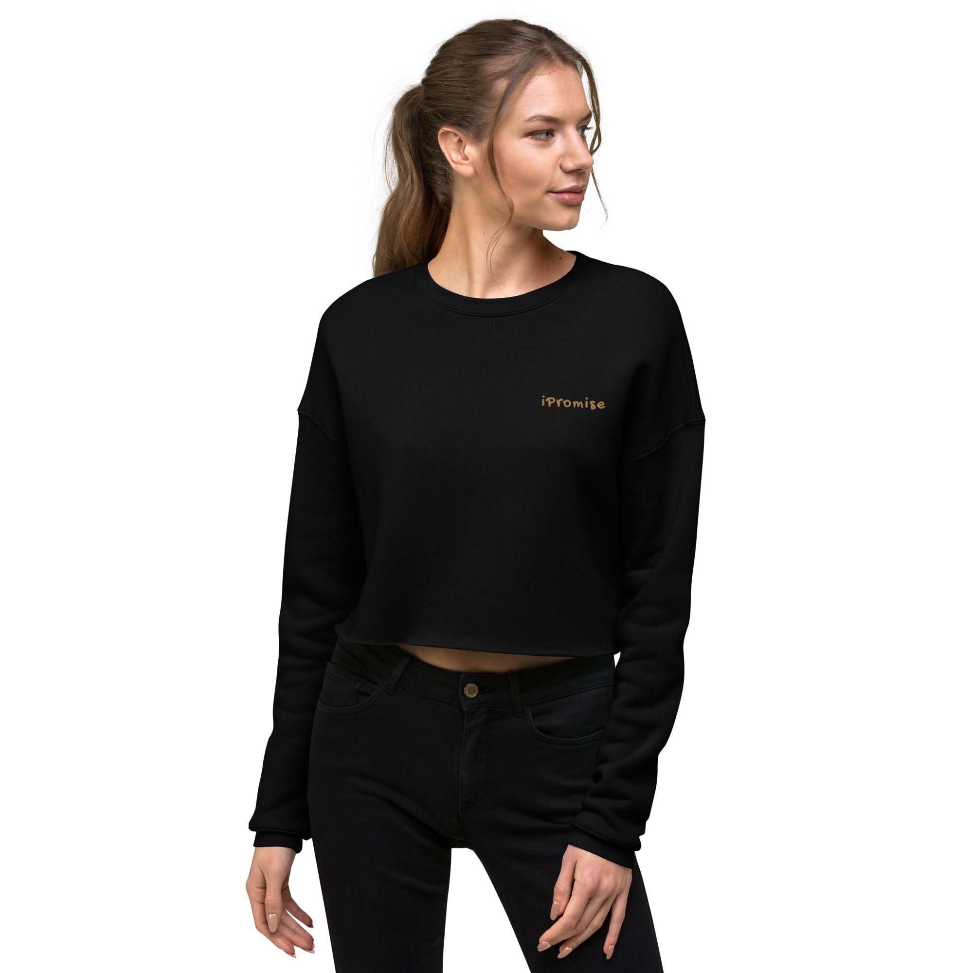 iPromise: I Only Fly First Class | Becks Crop Sweatshirt