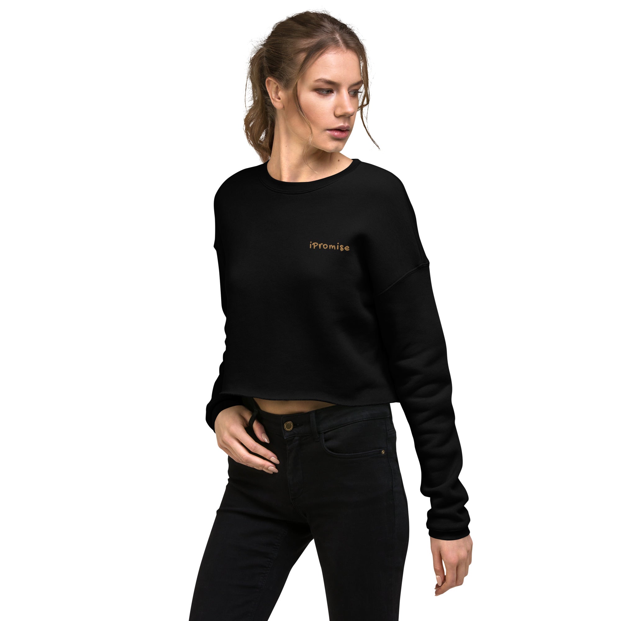 iPromise: I Only Fly First Class | Becks Crop Sweatshirt