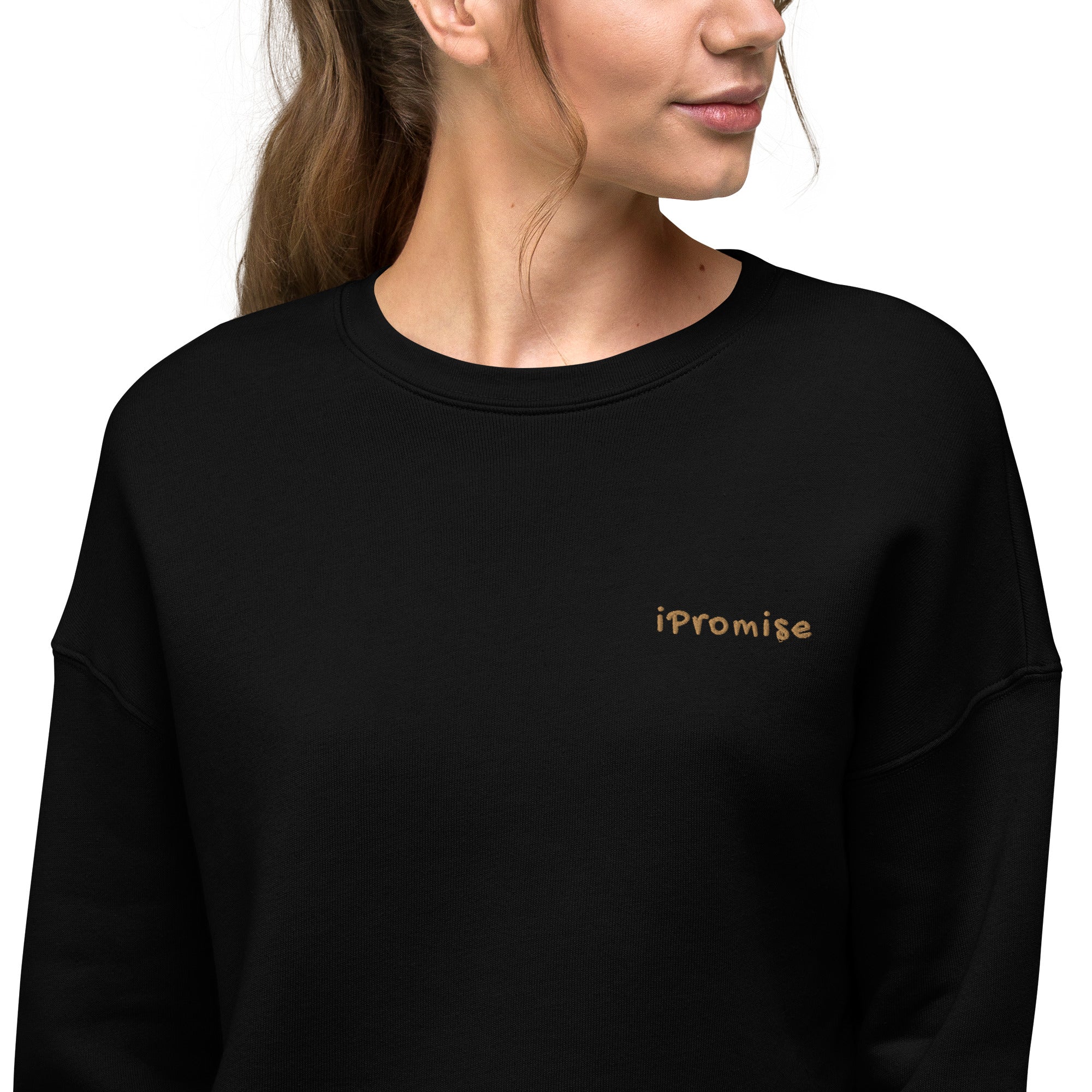 iPromise: I Only Fly First Class | Becks Crop Sweatshirt