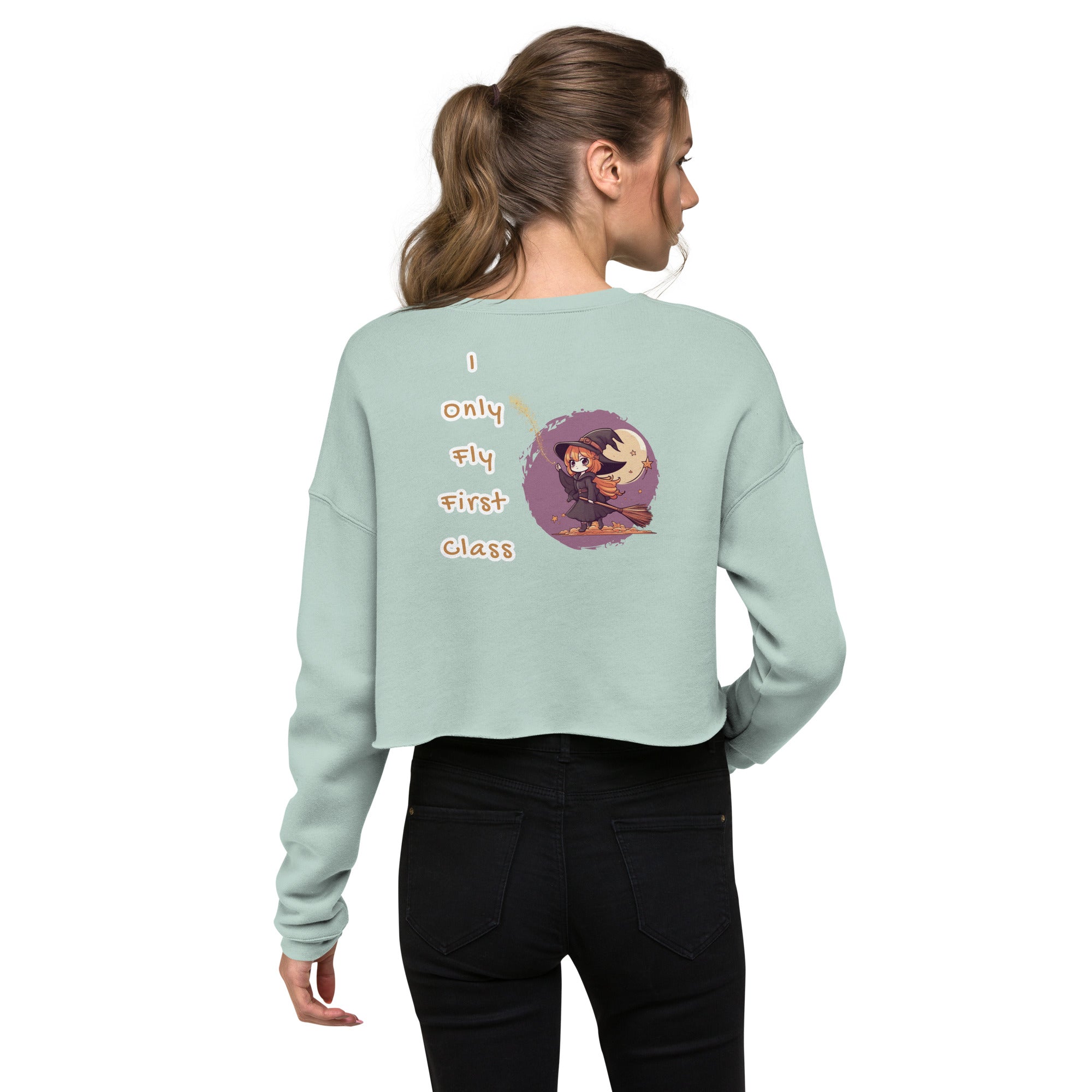 iPromise: I Only Fly First Class | Becks Crop Sweatshirt