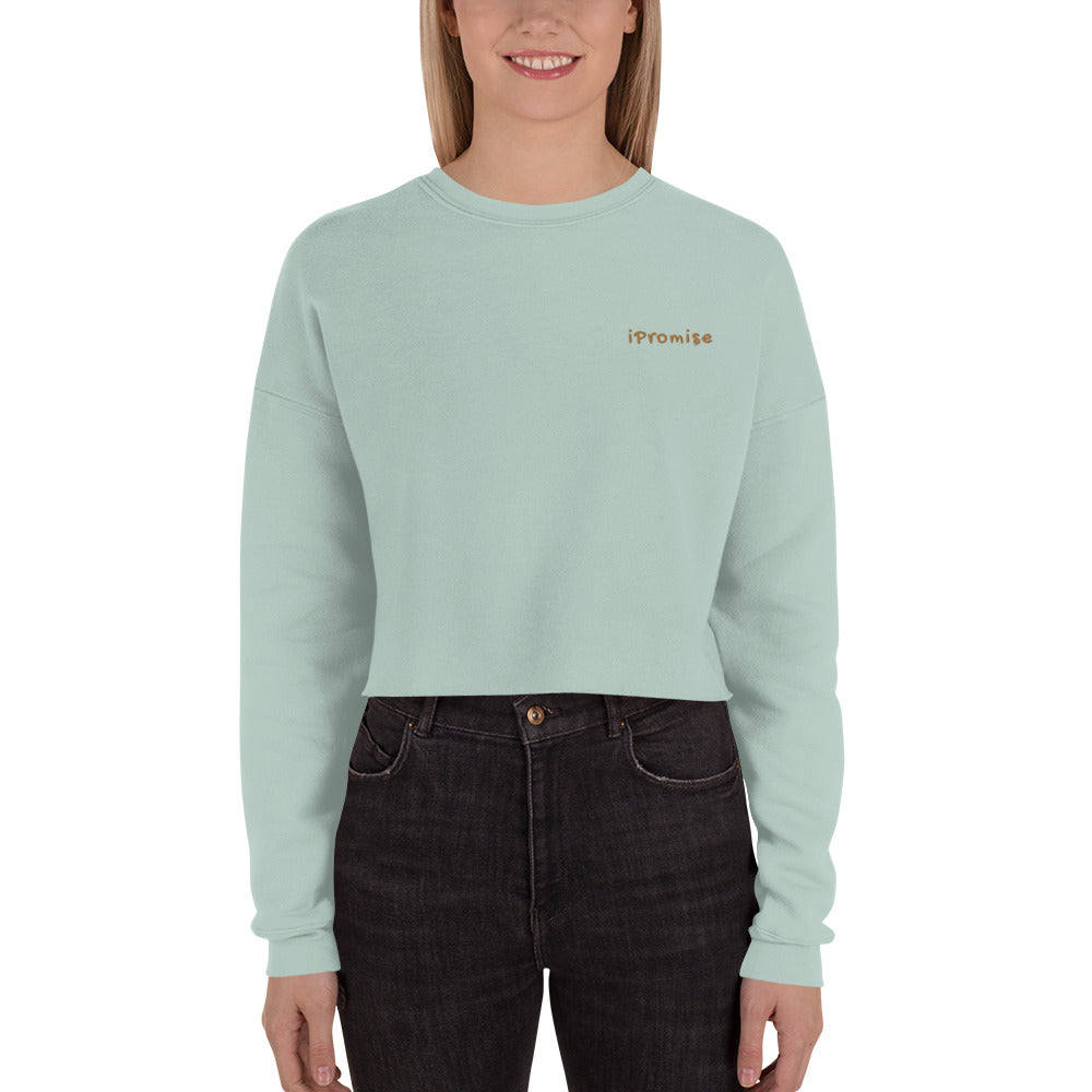 iPromise: I Only Fly First Class | Becks Crop Sweatshirt