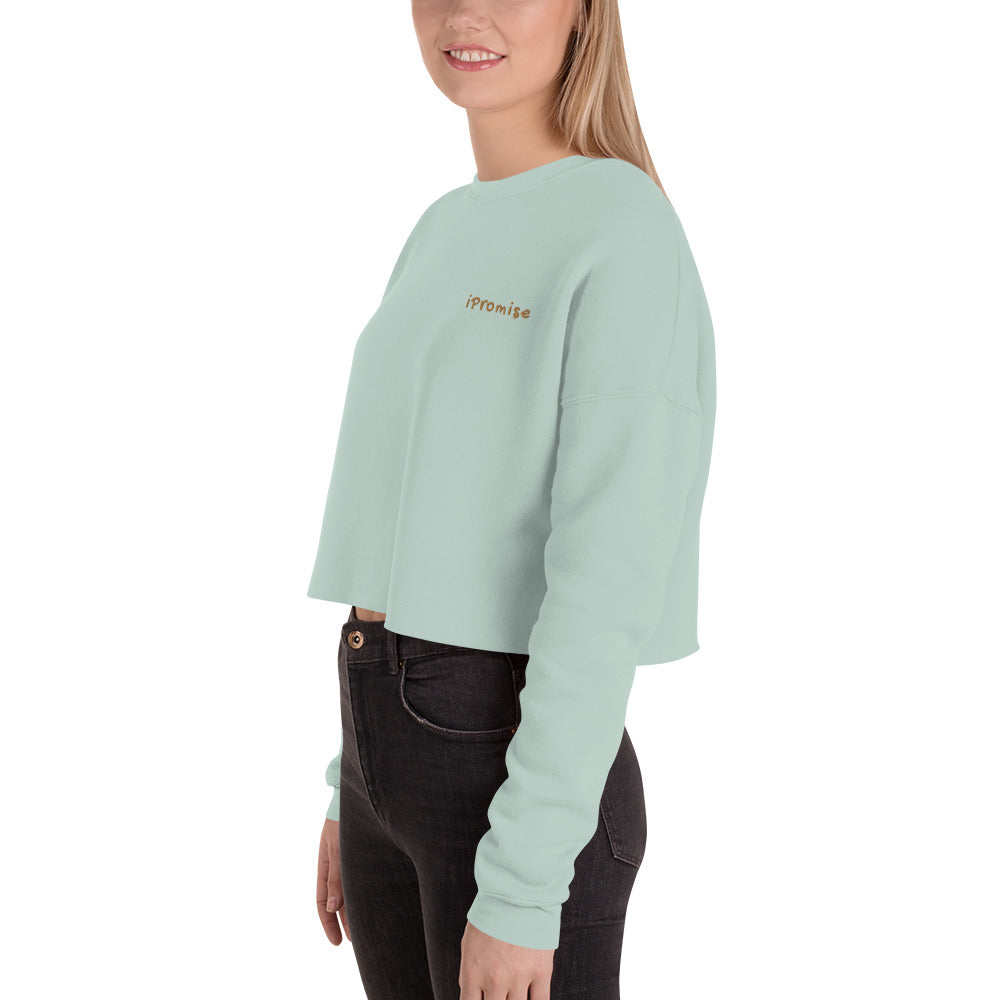 iPromise: I Only Fly First Class | Becks Crop Sweatshirt