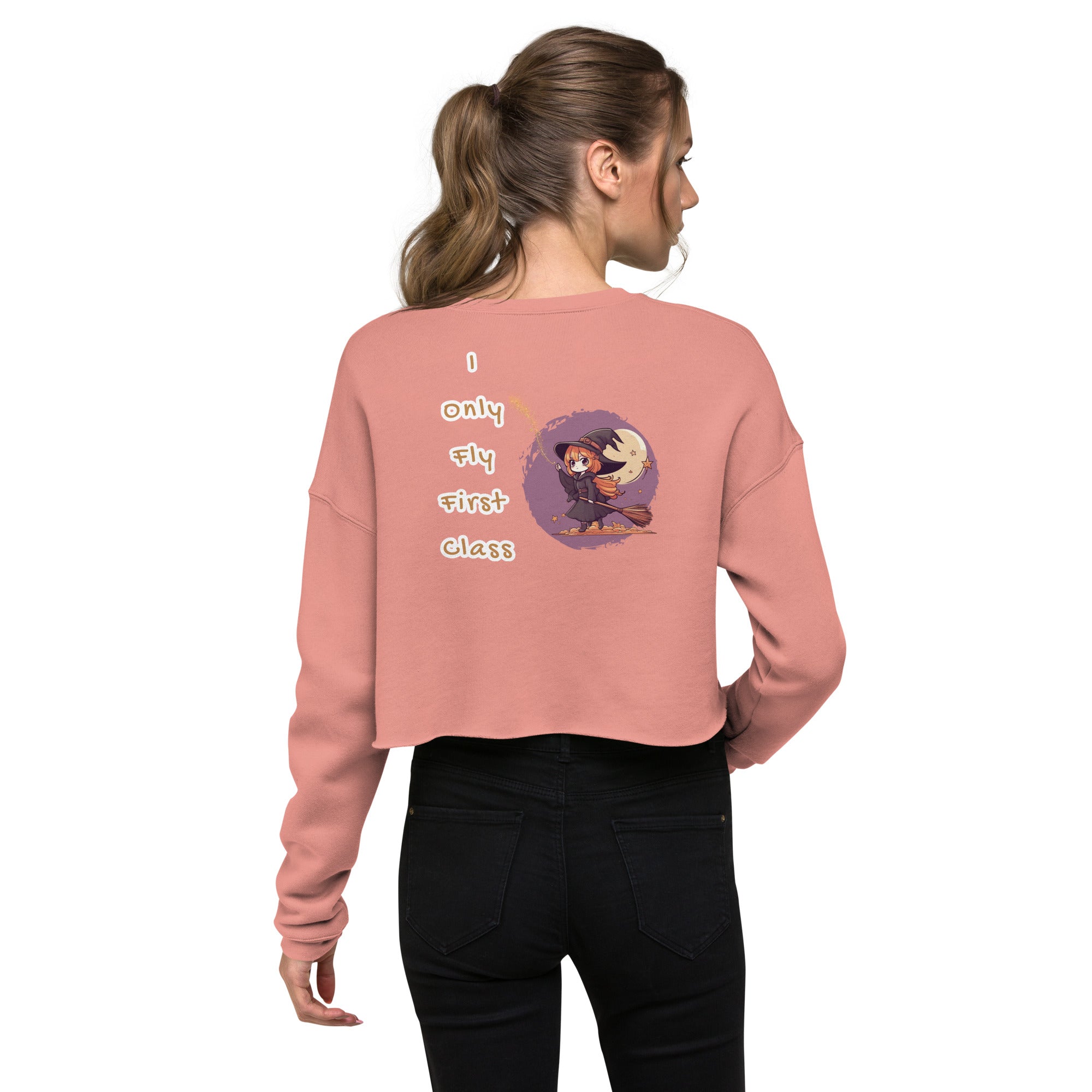 iPromise: I Only Fly First Class | Becks Crop Sweatshirt