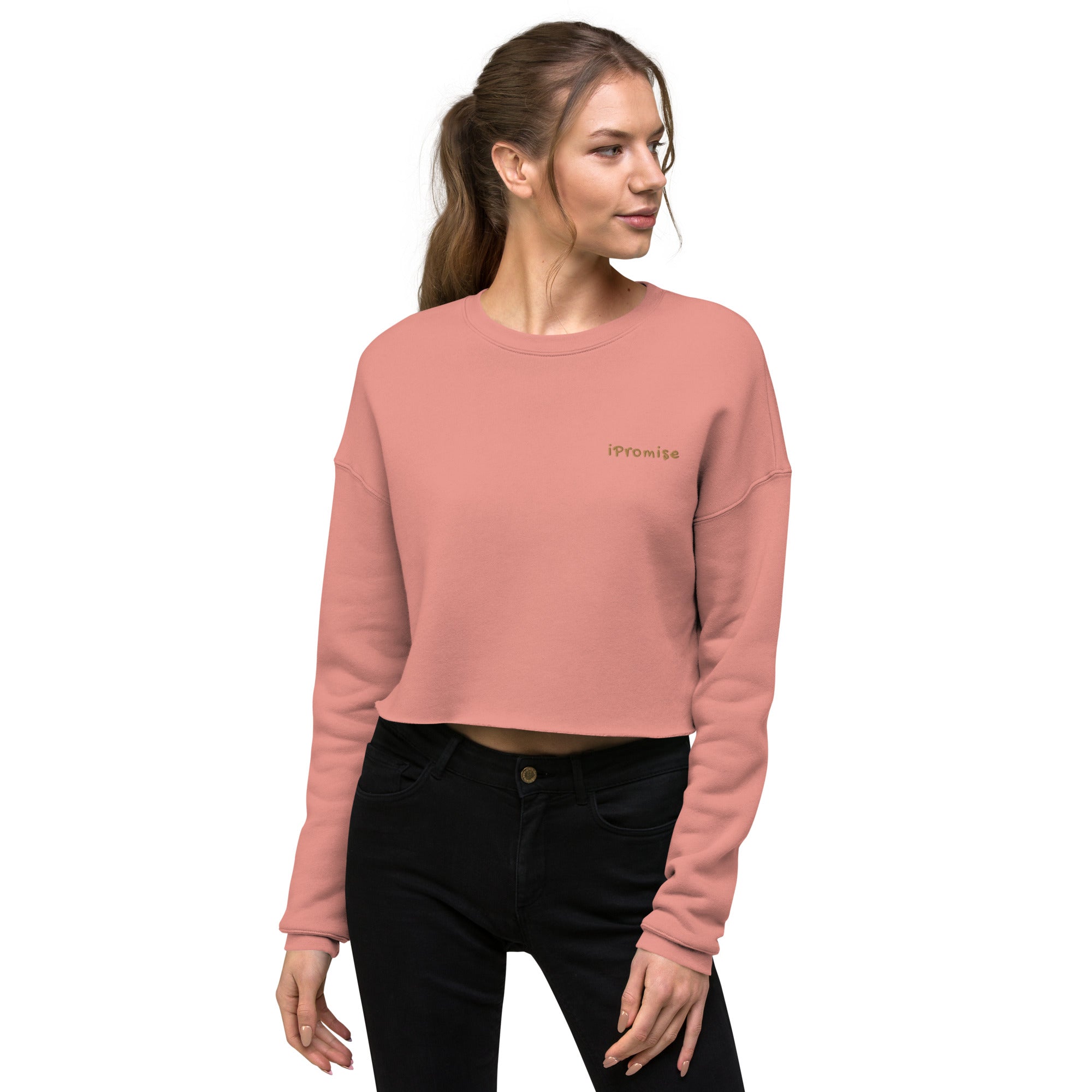 iPromise: I Only Fly First Class | Becks Crop Sweatshirt