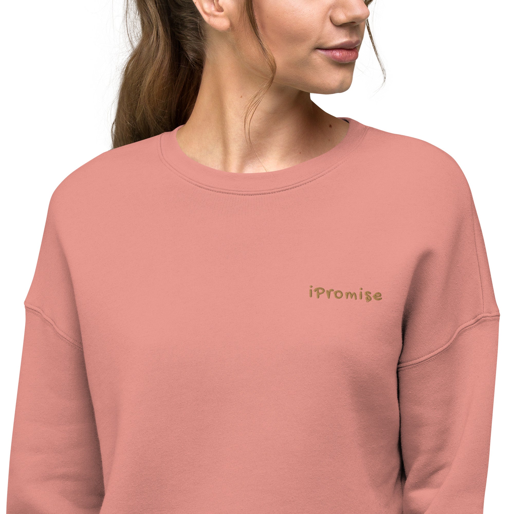 iPromise: I Only Fly First Class | Becks Crop Sweatshirt