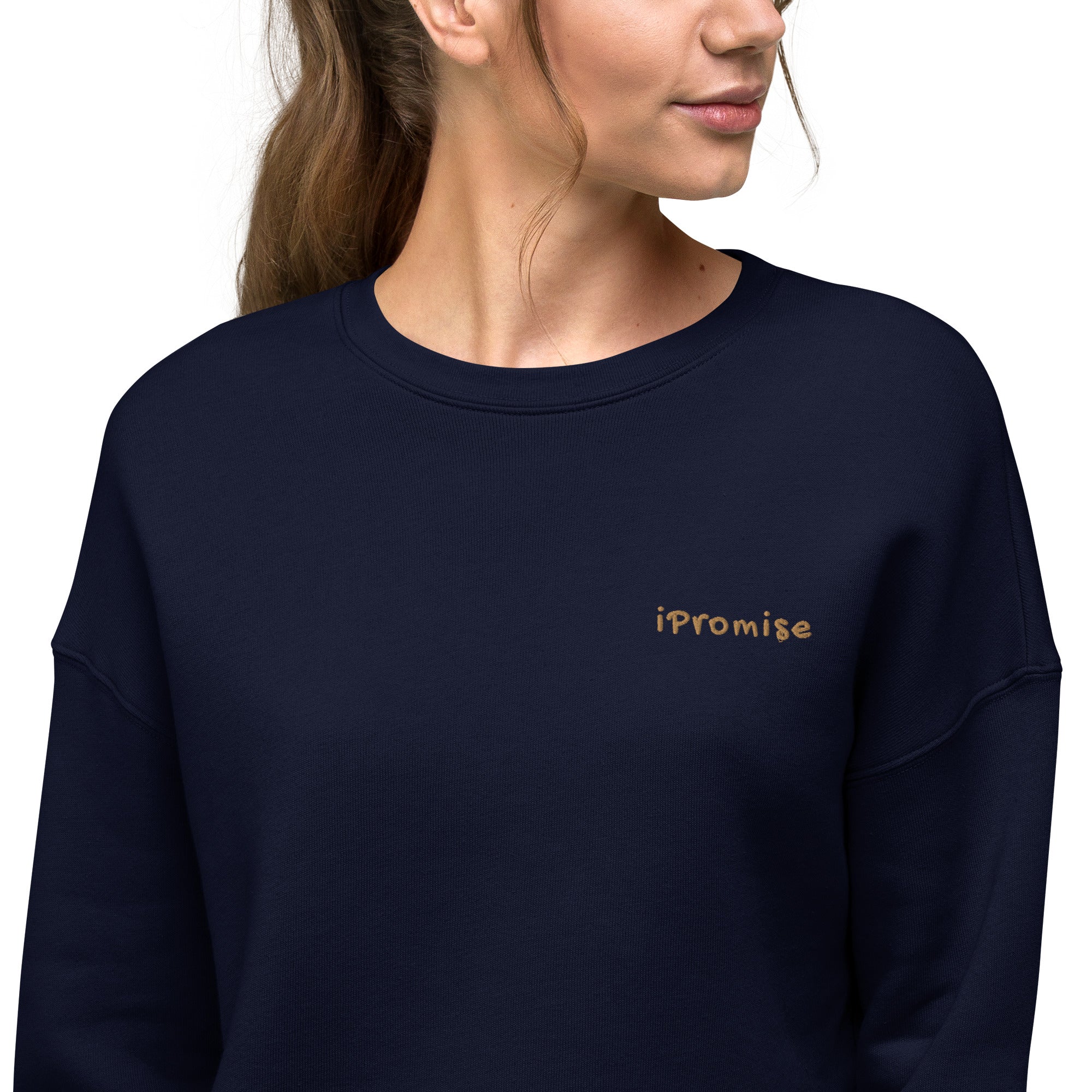 iPromise: I Only Fly First Class | Becks Crop Sweatshirt